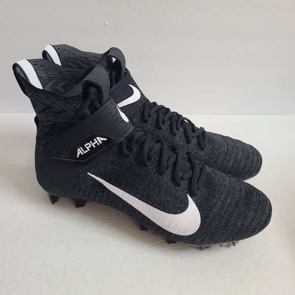 NEW Nike Alpha Menace Elite 2 Flyknit Football Cleats BV3298-001 Size 12.5 Black main image 7